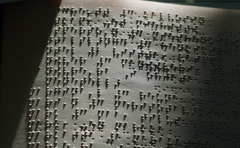 Braille text