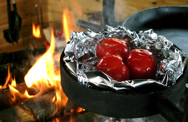 grillattuja tomaatteja