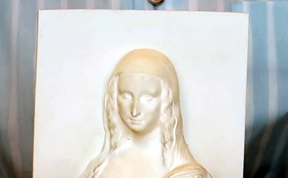 3d kohokuva Mona Lisasta